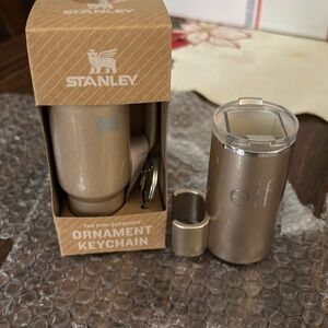 Stanley Elf collab cosmetics cup lip clip gloss holder & cup ornament key ring